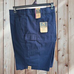 Brahma Men's Ripstop Work Cargo Shorts Relaxed Fit Blue Size 44